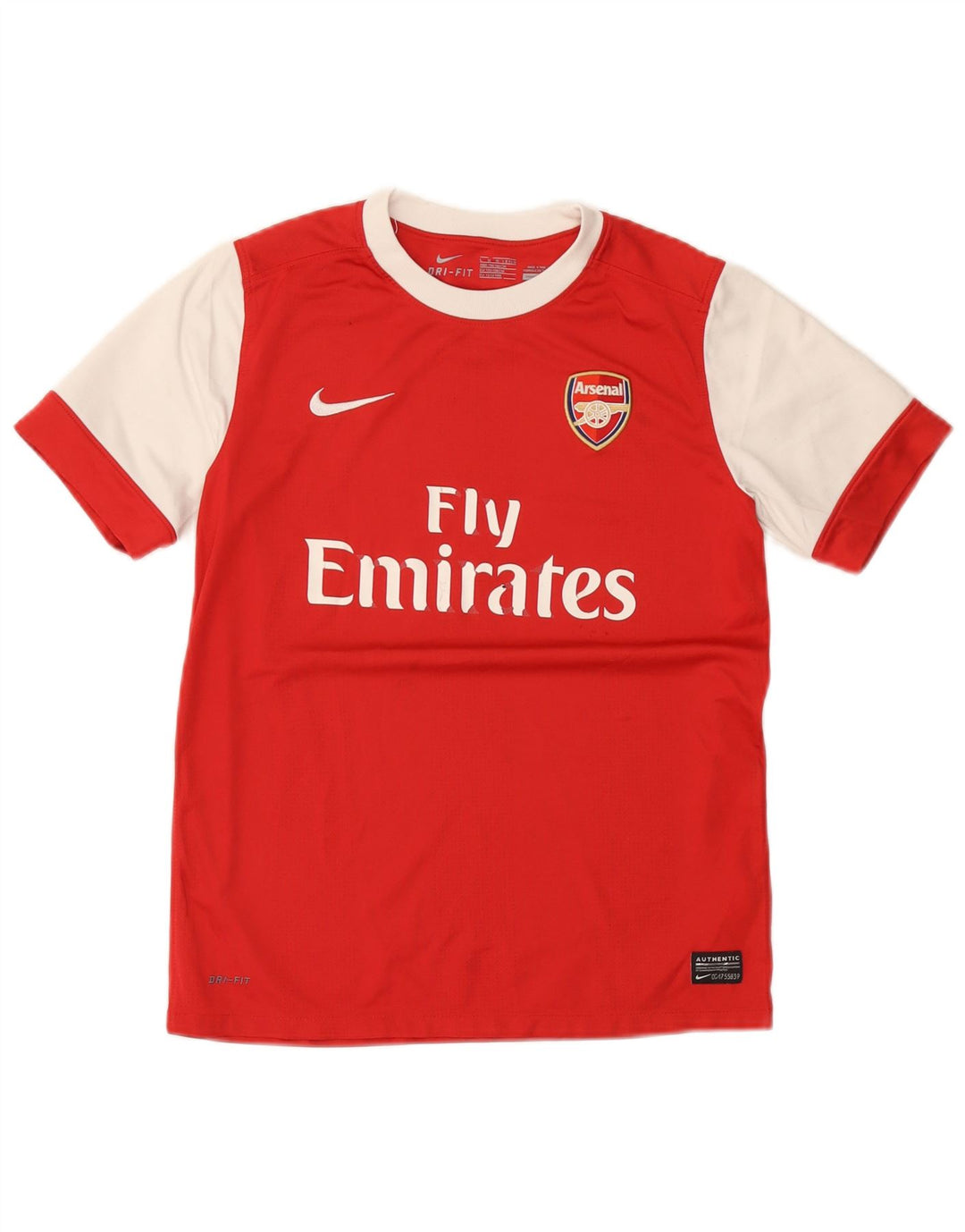 Nike Boys Arsenal Graphic T-Shirt Top 12-13 Years Large Red Poliester