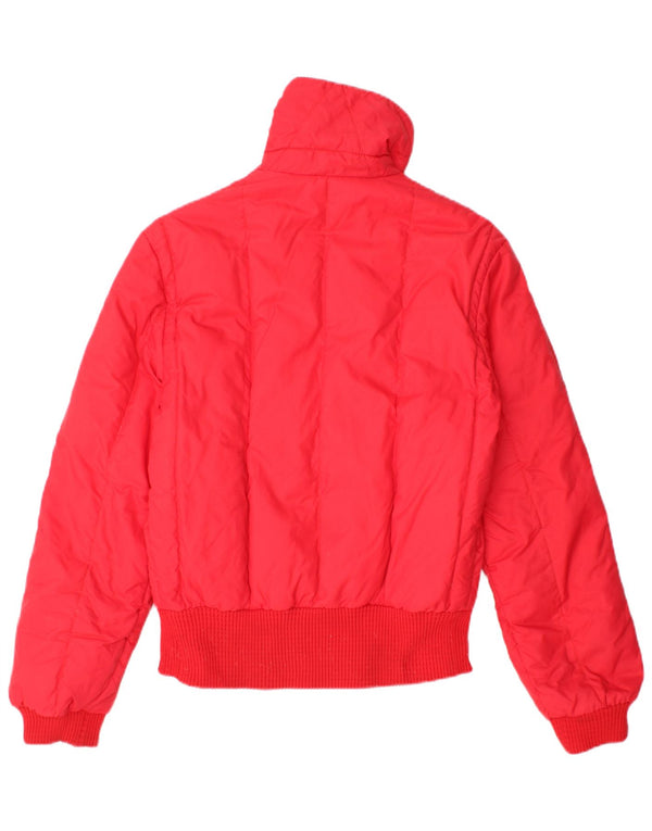 COLMAR Womens Padded Jacket UK 14 Medium Red