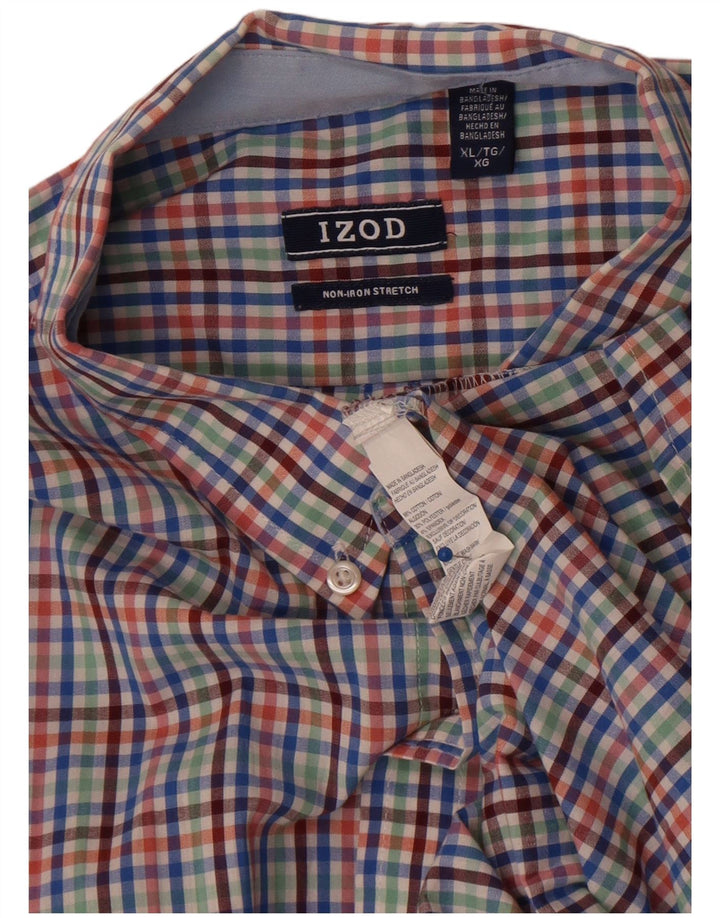 Izod muška košulja XL Višebojni pamuk od ginghama