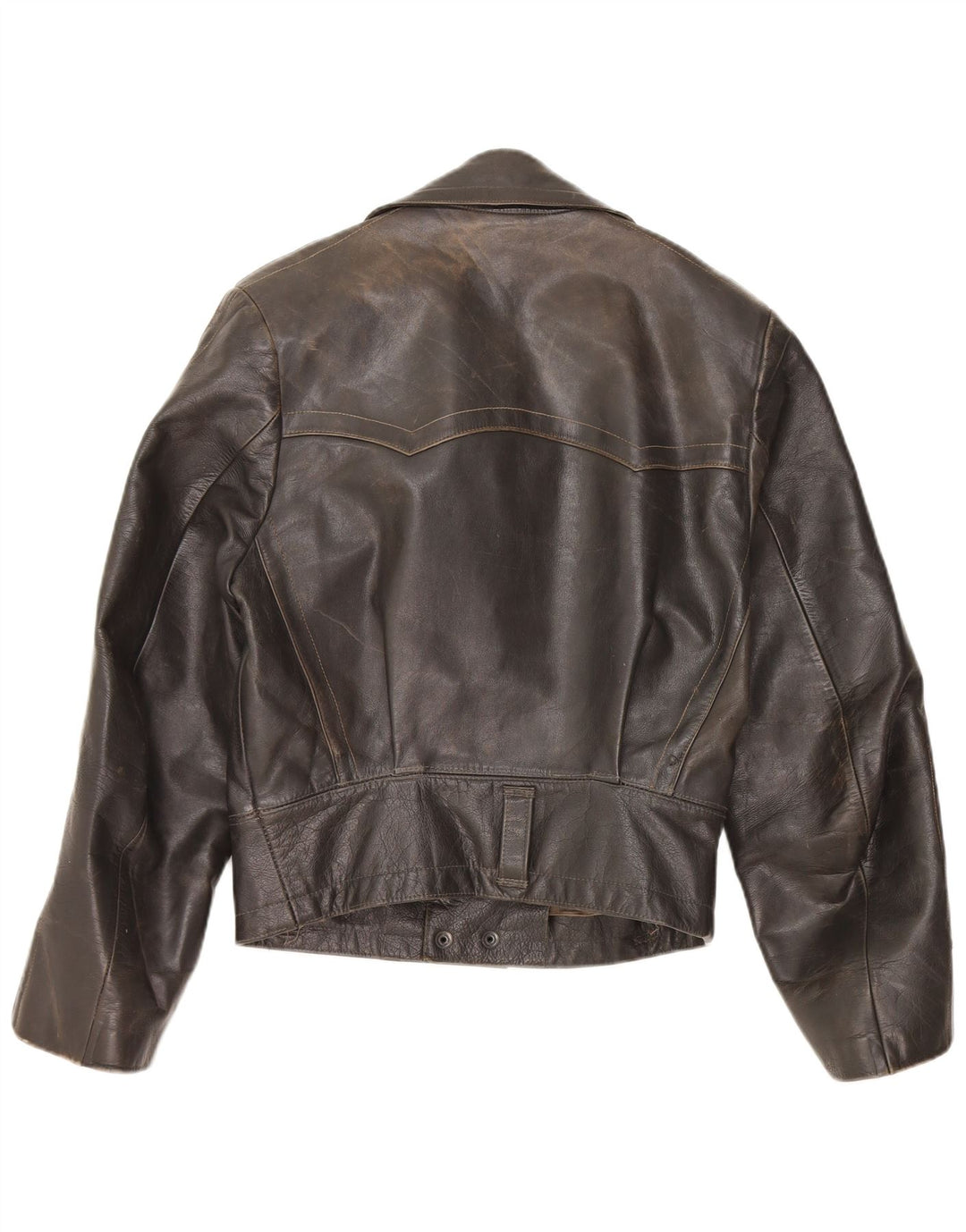 VINTAGE ženska kožna jakna UK 14 srednje crna