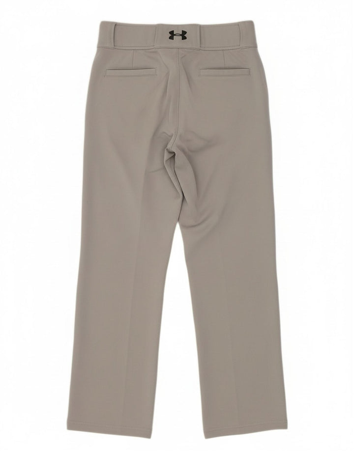 Under Armour Boys Ravne ležerne hlače 9-10 godina srednje veličine W26 L28 sive