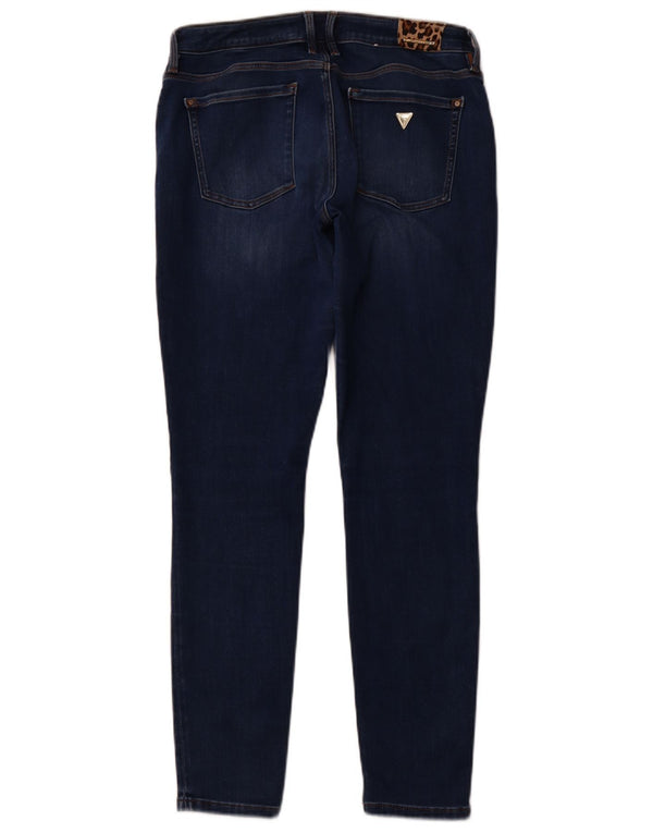 GUESS Ženske uske traperice Annette W31 L29 tamnoplavi pamuk