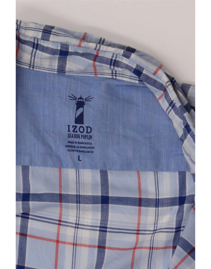 Izod muška majica kratkih rukava veliki plavi karo