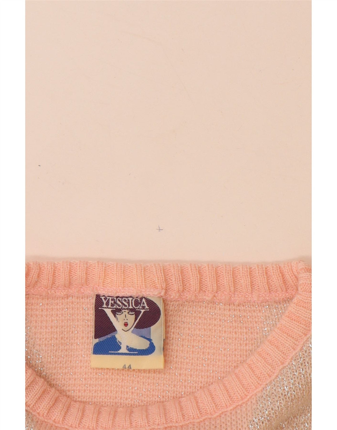 YESSICA Ženski džemper s morskim izrezom EU 44 XL Pink Chevron Akril