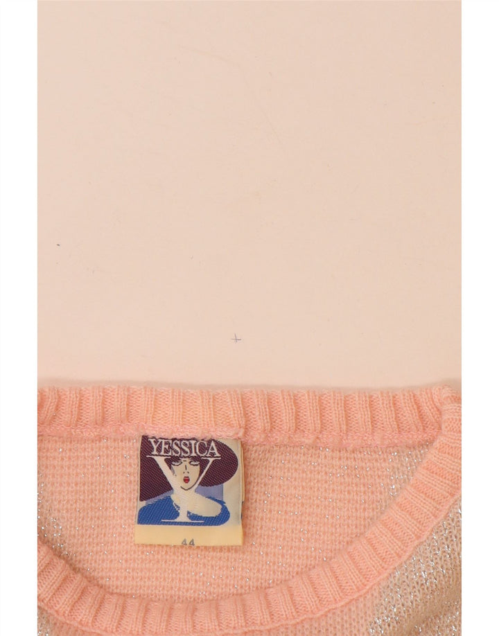 YESSICA Ženski džemper s morskim izrezom EU 44 XL Pink Chevron Akril