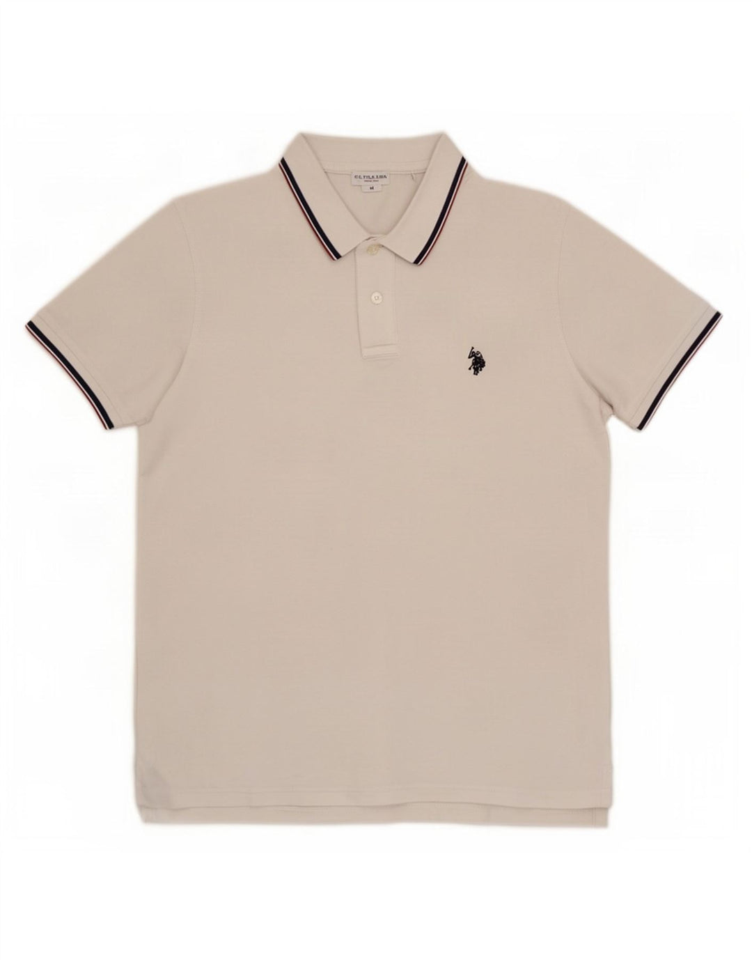U.S. Polo Assn. Muška polo majica Srednje bijeli pamuk