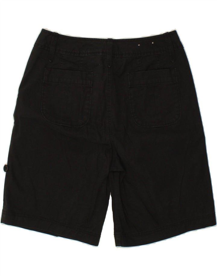 EDDIE BAUER Womens Blakely Fit Bermuda Shorts US 10 Large W30  Black Vintage Eddie Bauer and Second-Hand Eddie Bauer from Messina Hembry 