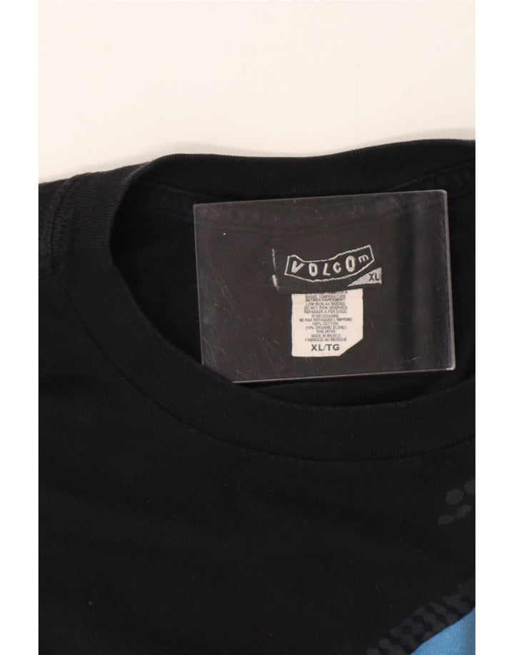 VOLCOM Muška grafička majica kratkih rukava XL crni pamuk