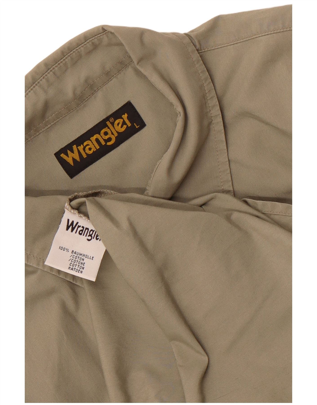 Wrangler muška majica kratkih rukava, veliki kaki pamuk