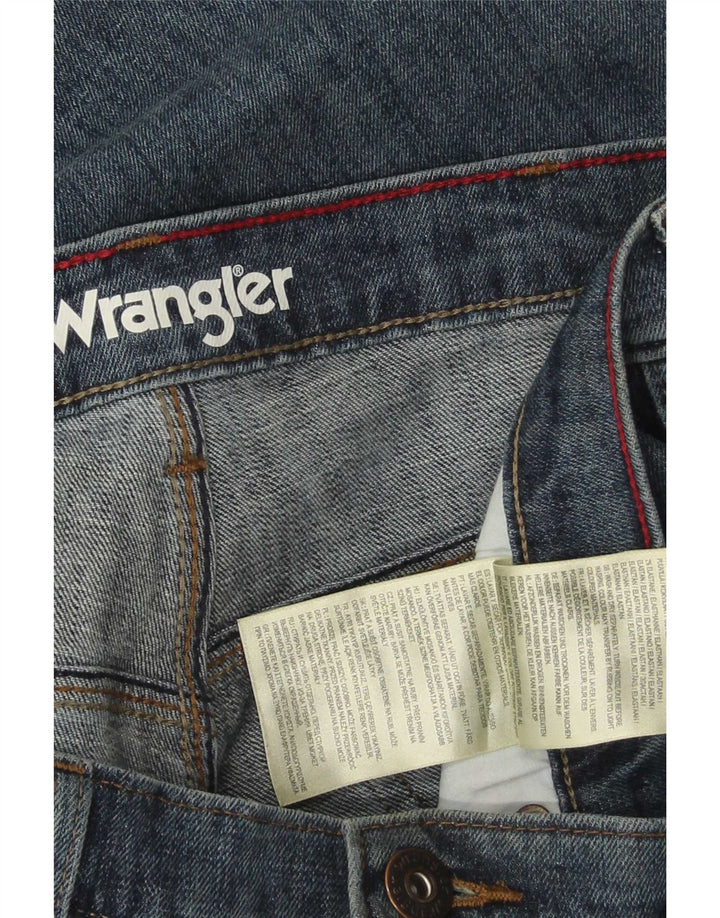 Wrangler muške ravne traperice W36 L30 plavi pamuk