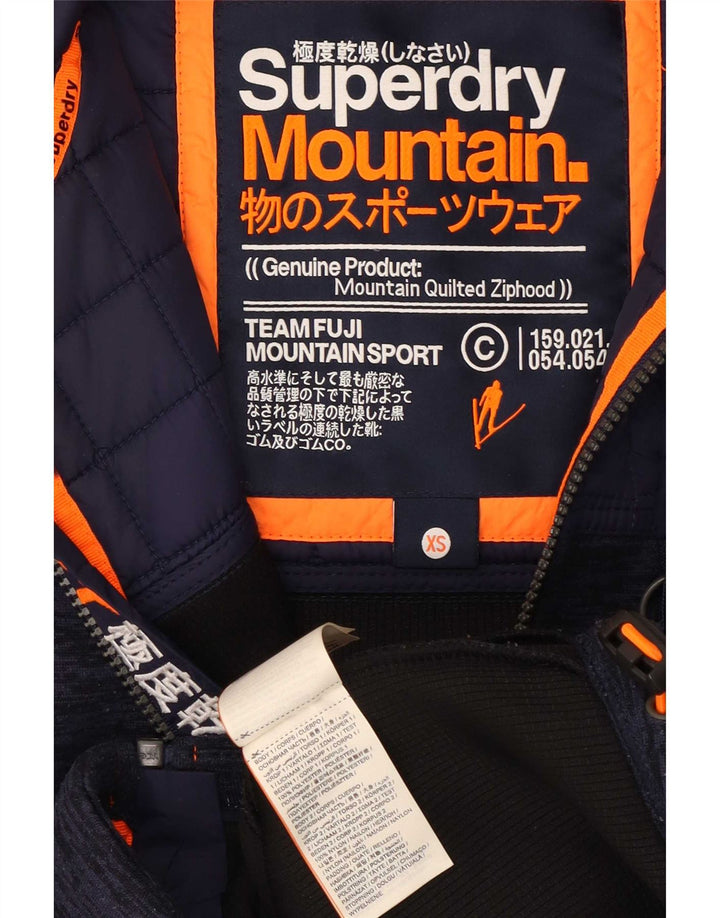 Superdry muška trenirka s kapuljačom, gornja jakna XS tamnoplavi poliester