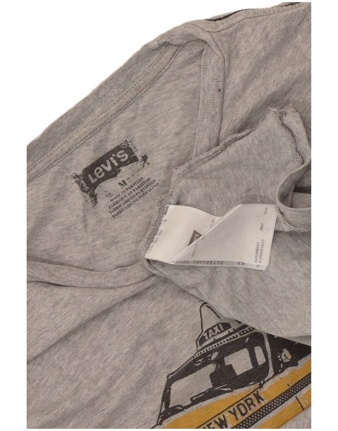 Levi's muška majica kratkih rukava s grafičkim motivima, srednje sivi flekasti pamuk