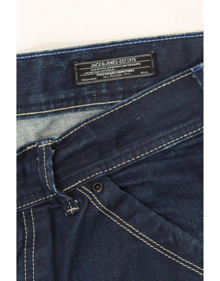 JACK & JONES Mens Denim Shorts W36 Large Navy Blue Vintage Jack & Jones and Second-Hand Jack & Jones from Messina Hembry 