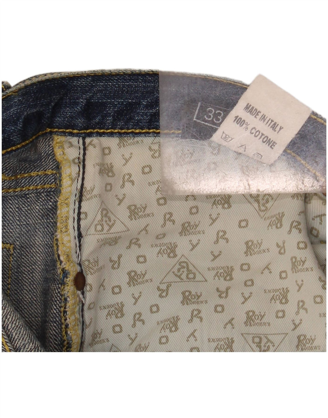 ROY ROGERS Muške de luxe ravne traperice W33 L36 plavi pamuk