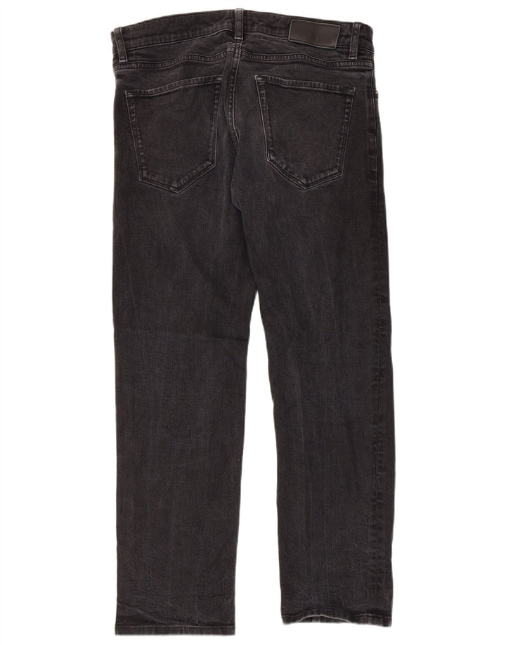 Hugo Boss muške ravne traperice W32 L27 sivi pamuk