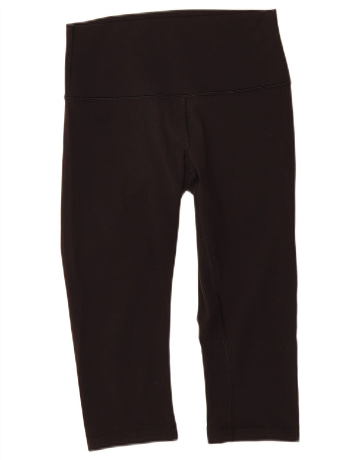 LULULEMON Ženske kapri tajice US 6 srednje crne najlonske boje