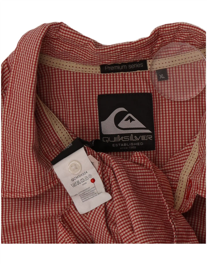 Quiksilver muška košulja XL Red Gingham pamuk