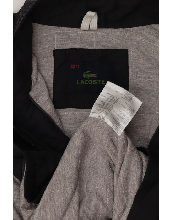 LACOSTE muška bomber jakna veličine 5, velika crna poliamidna