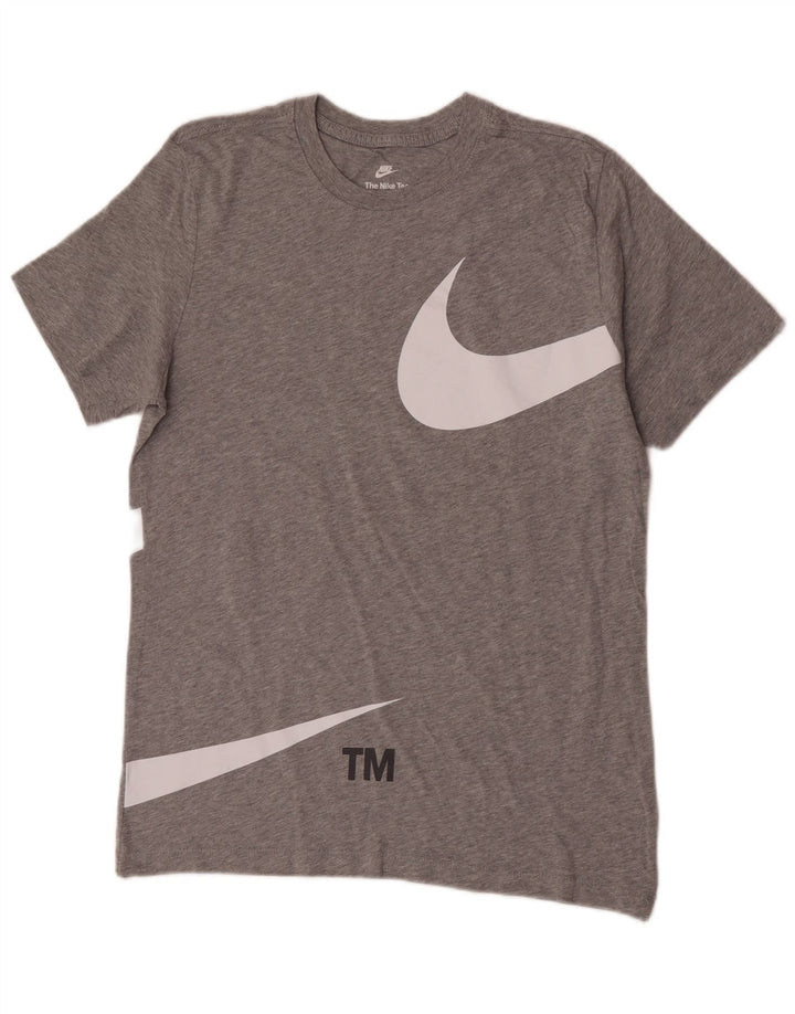 Nike Muška majica kratkih rukava srednje sivi pamuk