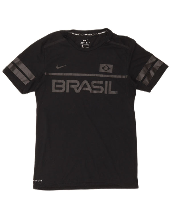 NIKE Muška majica s kratkim rukavima Brasil Graphic, mala crna
