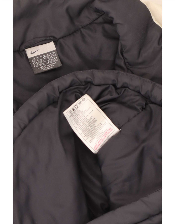 Nike muška podstavljena jakna UK 40 Large Black Colourblock najlon