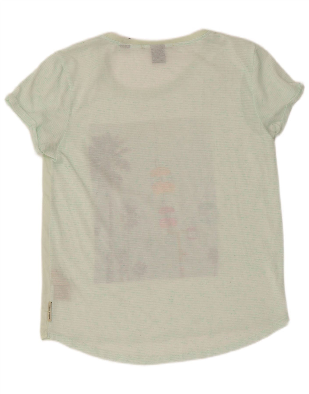 Maison Scotch Ženska grafička majica kratkih rukava UK 12 Srednje zeleni poliester