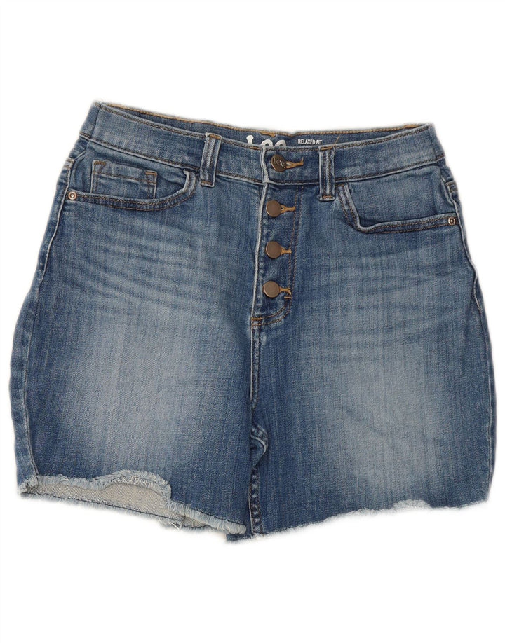 LEE Womens Denim Shorts US 6 Medium W28  Blue Cotton