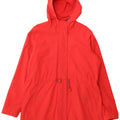 FAT FACE Womens Hooded Windbreaker Jacket UK 14 Large  Red Polyester