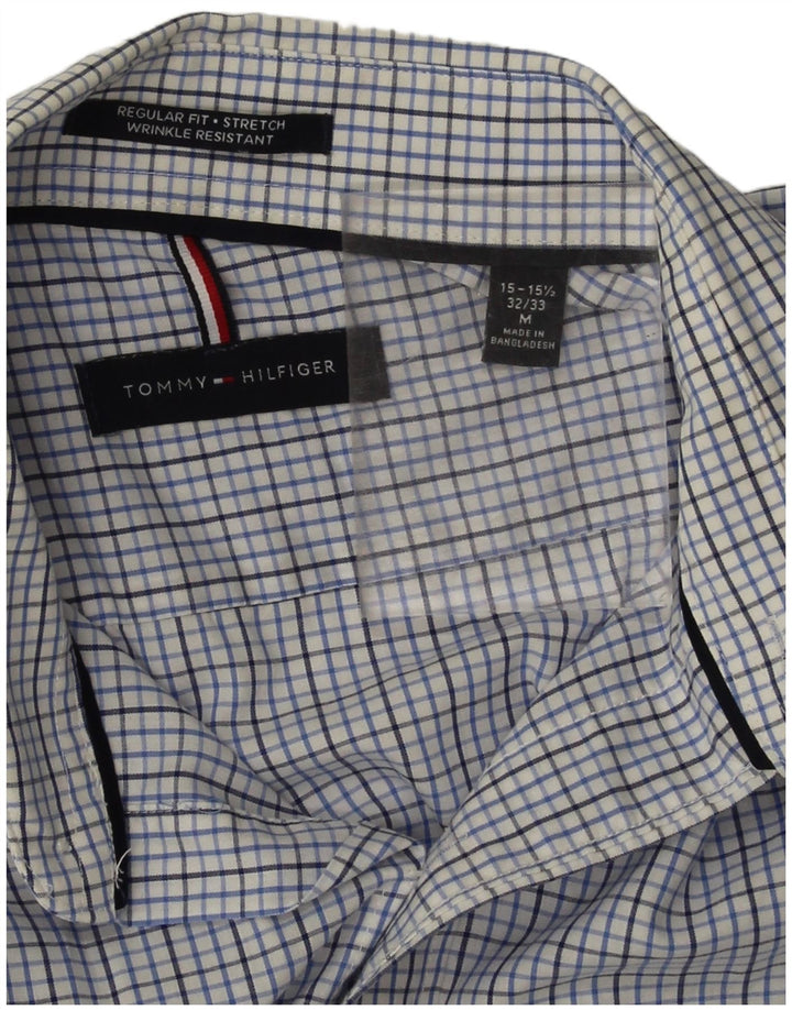 Tommy Hilfiger muška košulja standardnog kroja, veličina 15 1/2 srednje plava karirana pamuk