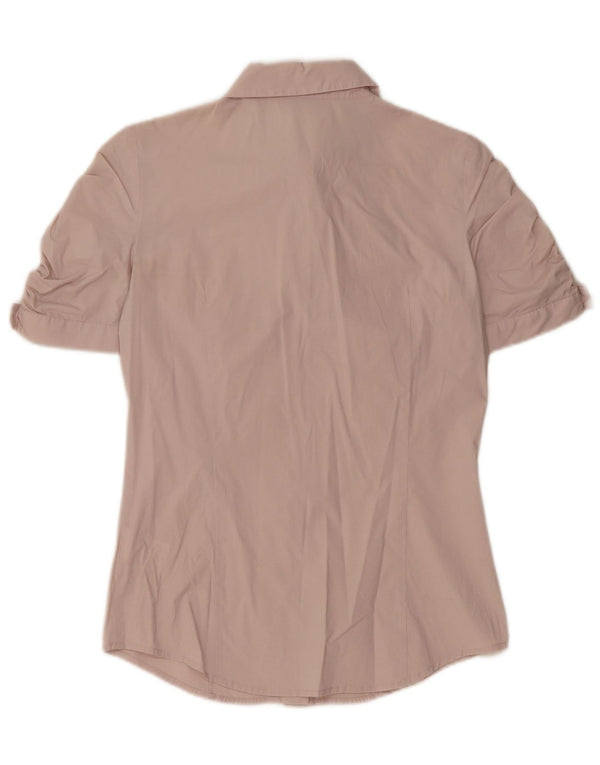 MAX & CO. Ženska košulja kratkih rukava UK 10 Mala ružičasta pamuk