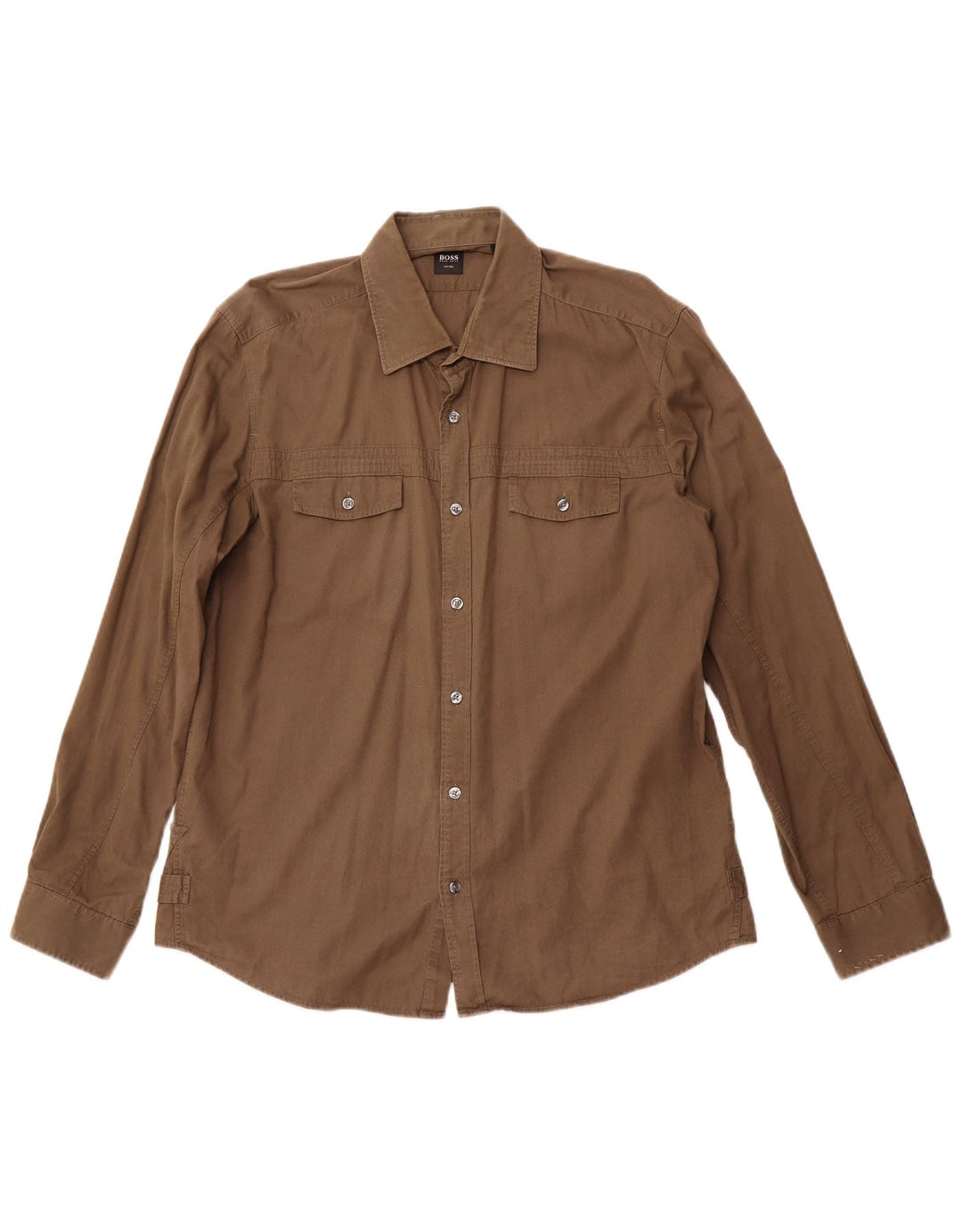HUGO BOSS Muška pripijena košulja XL smeđa