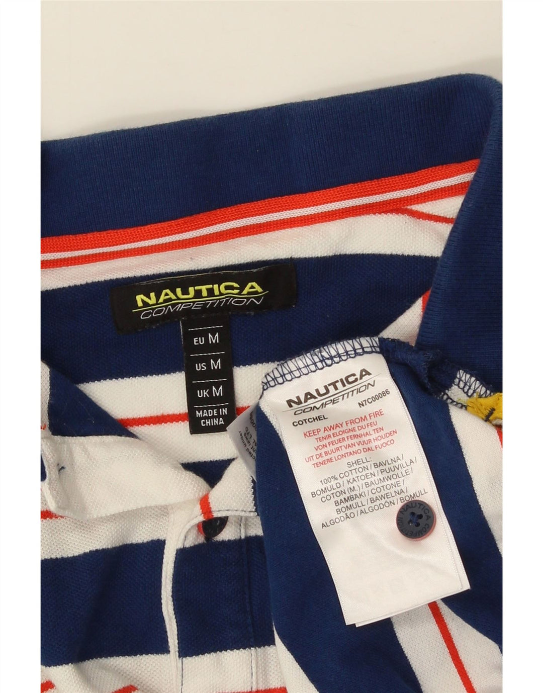 NAUTICA Muška polo majica Srednje tamnoplavi pamuk na pruge