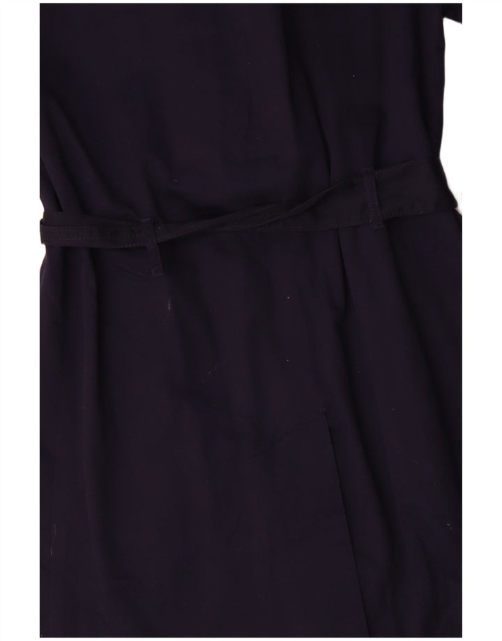 Marks & Spencer ženski trenč kaput UK 14 srednje tamnoplavi pamuk