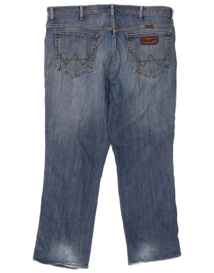 Wrangler muške ravne traperice s oštećenjem W38 L27 plave
