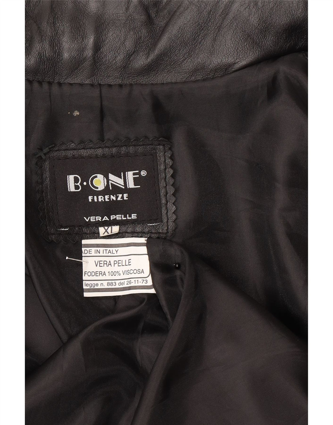 B.ONE muška kožna jakna UK 42 XL crna koža