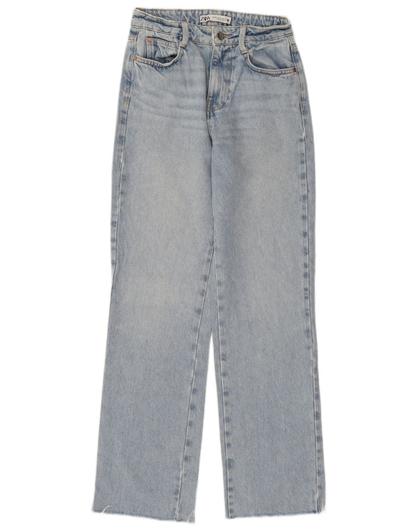 ZARA ženske ravne traperice visokog struka EU 34 2XS W24 L29 plave