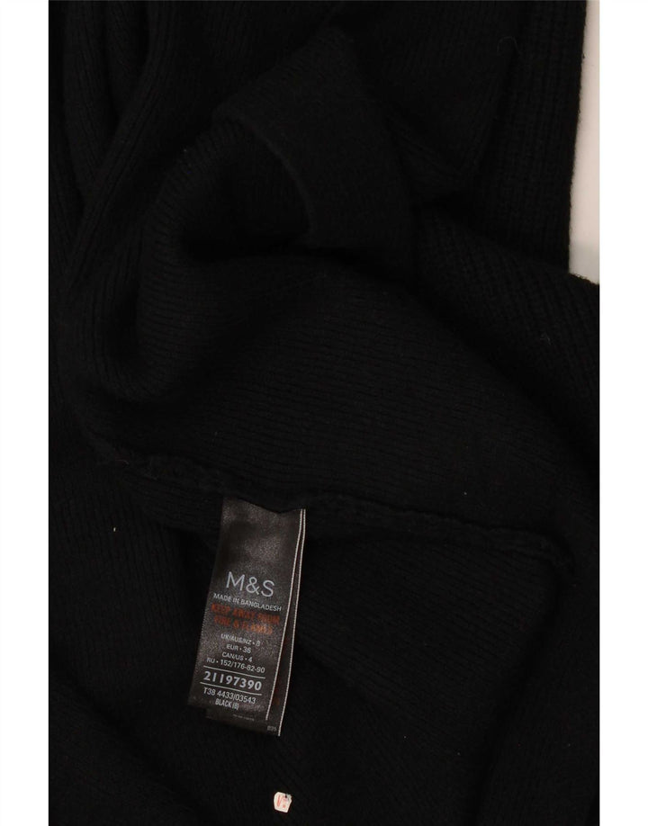 Marks & Spencer ženski otvoreni kardigan pulover UK 8 Mala crna viskoza