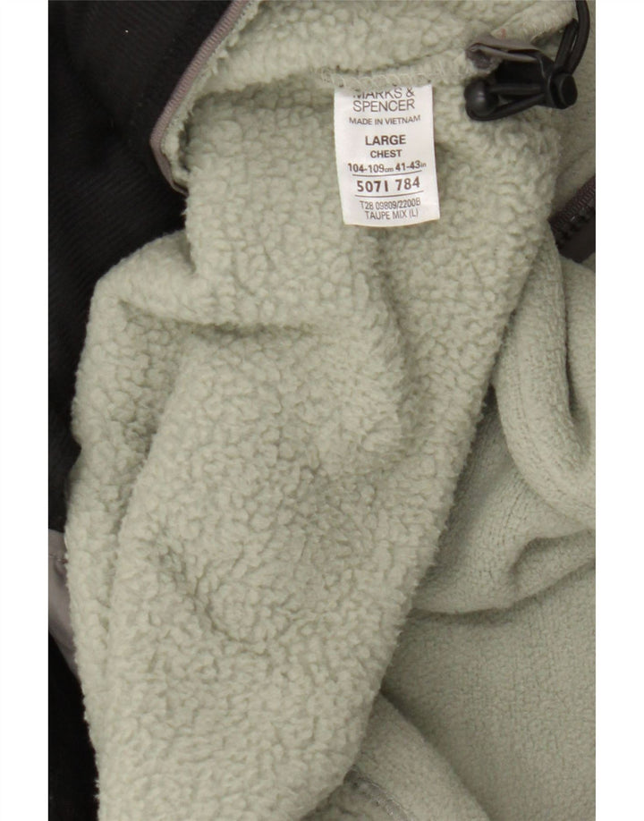 Marks & Spencer Mens Blue Harbor flis jakna UK 40 Large Green