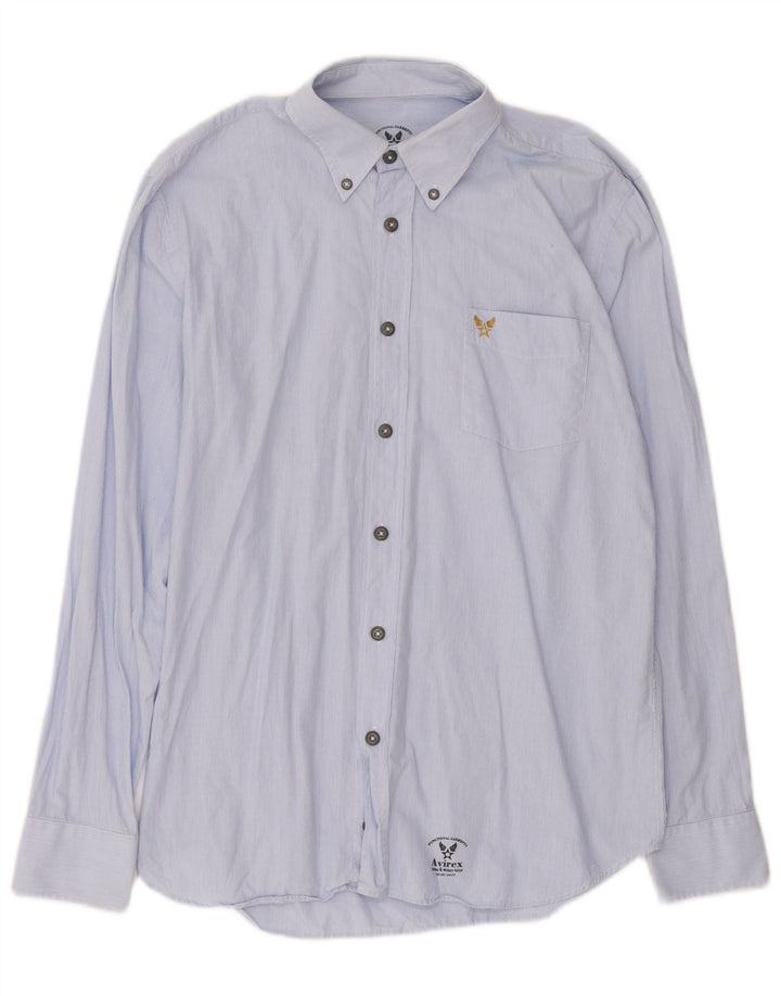 Avirex muška košulja srednje plave pruge