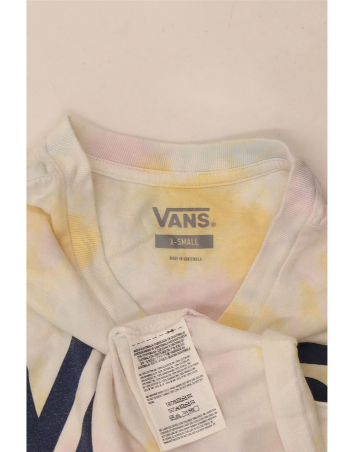 VANS Ženska majica kratkih rukava s grafičkim motivima UK 6 XS Raznobojni Tie Dye pamuk