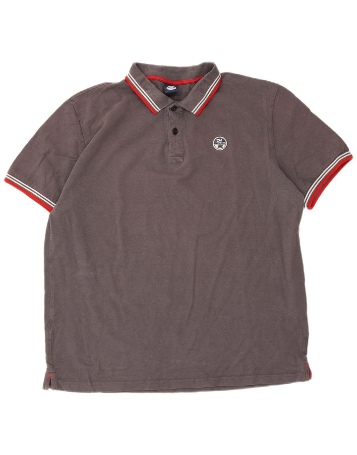 North Sails muška polo majica XL sivi pamuk
