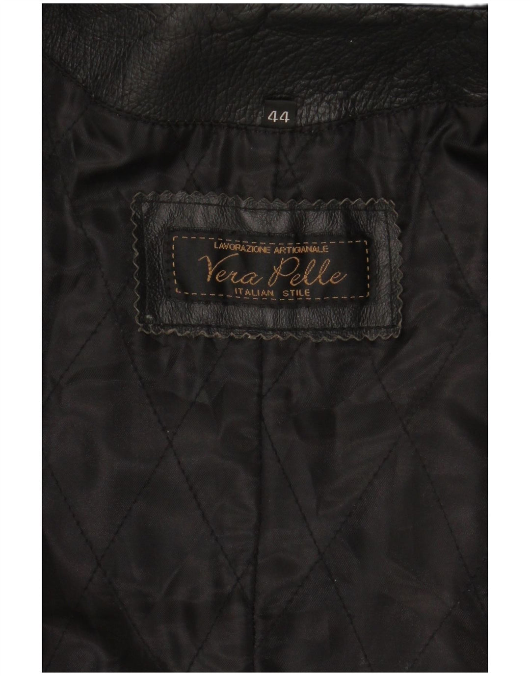 LAVORAZIONE ARTIGIANALE ženski kožni kaput IT 44 srednje crna koža