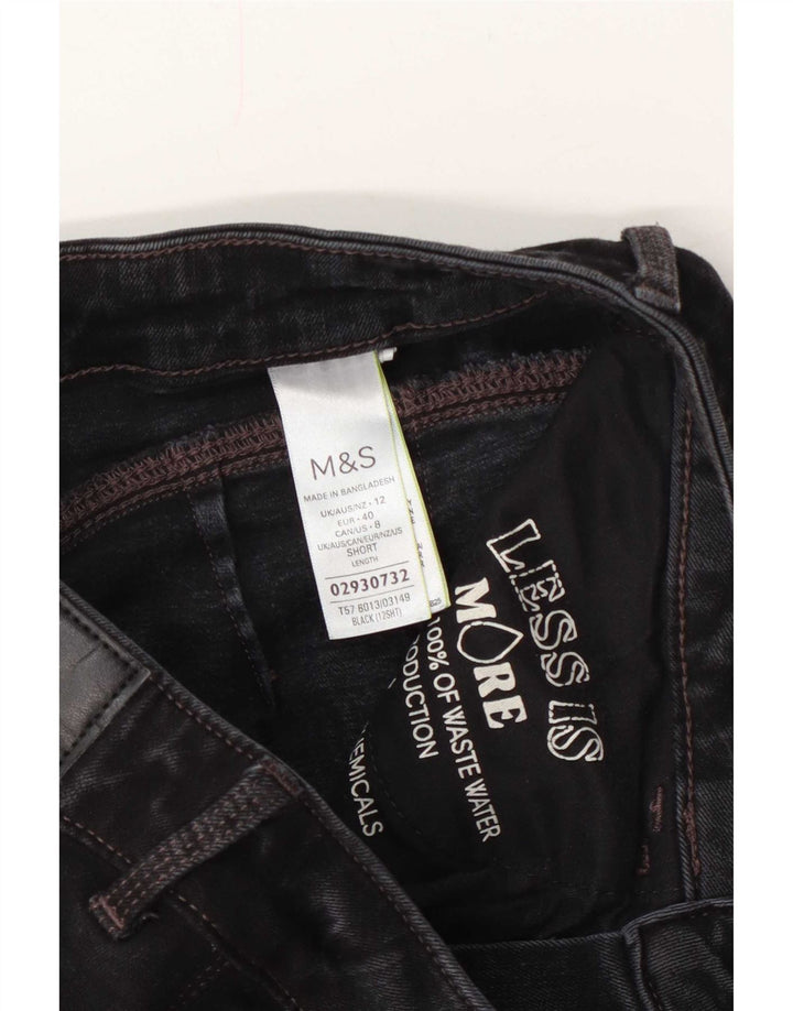 Marks & Spencer Ženske uske traperice UK 12 srednje W28 L28 sivi pamuk