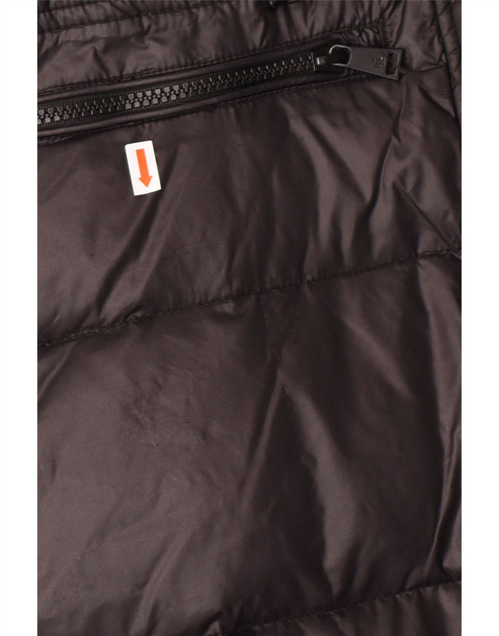 POLO RALPH LAUREN Ženski podstavljeni kaput s kapuljačom UK 6 XS crni najlonski zimski