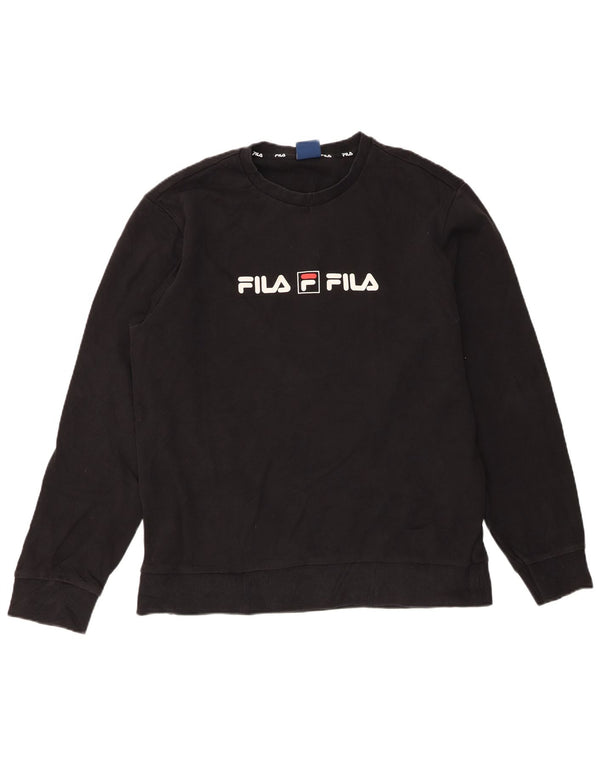 Fila muški džemper s grafičkim motivima 2XL crni