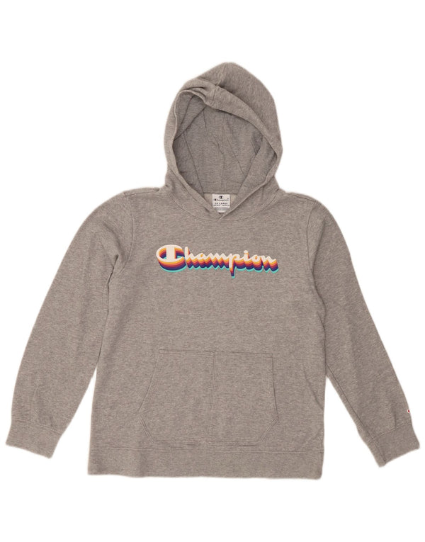 Champion majica s kapuljačom za djevojčice 15-16 godina 2XL, sivi flekasti pamuk