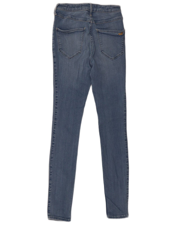Hollister ženske uske traperice US 3 XS W26 L28 plavi pamuk