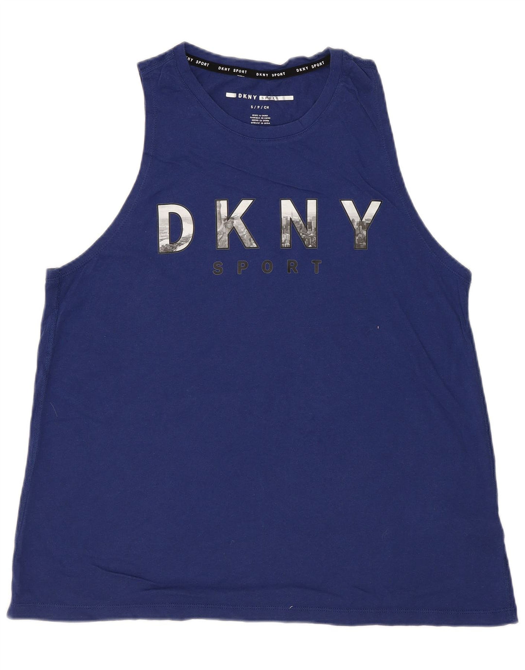 DKNY muški grafički prsluk Mali plavi pamuk