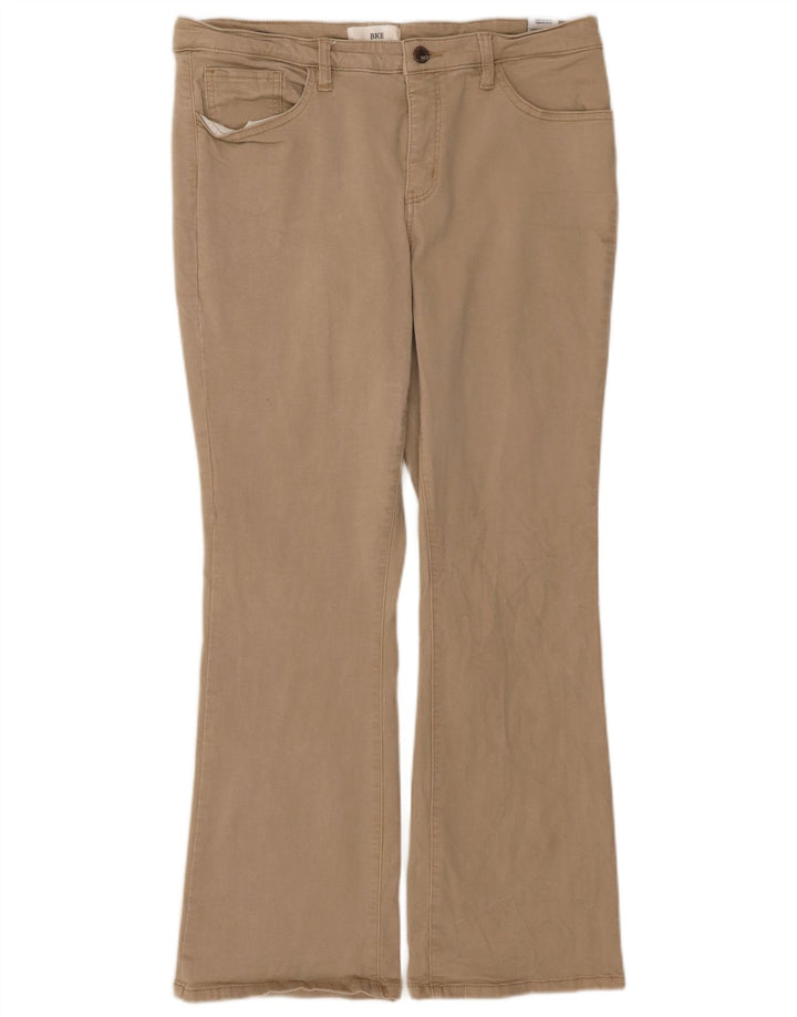 BKE Ženske ležerne hlače s bootcutom W33 L31 Bež pamuk
