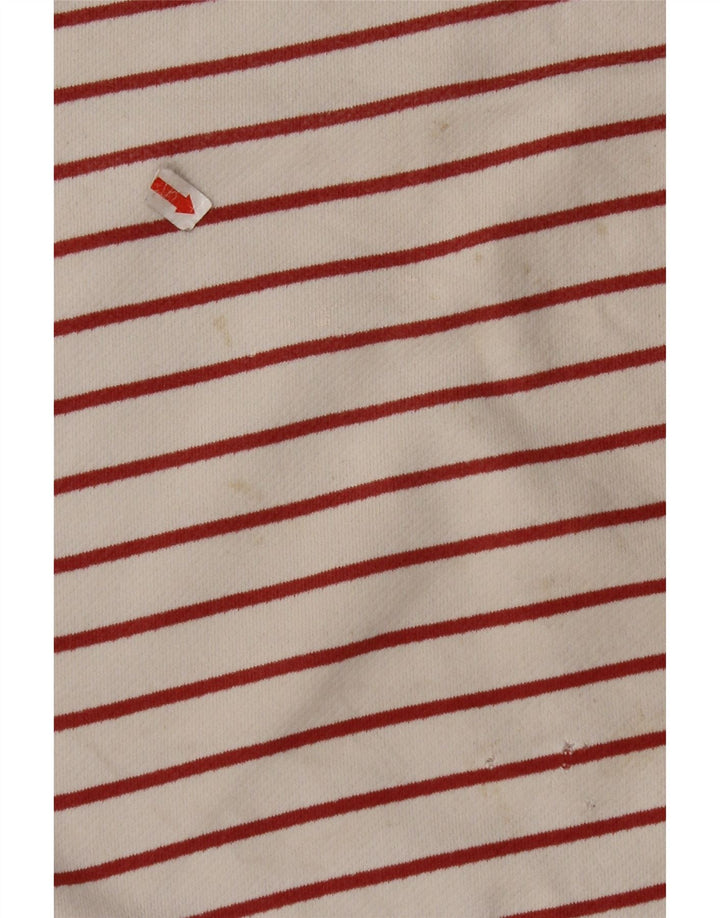 FAT FACE Ženska majica s dugim rukavima UK 8 Mala sivo bijela pamuk na pruge